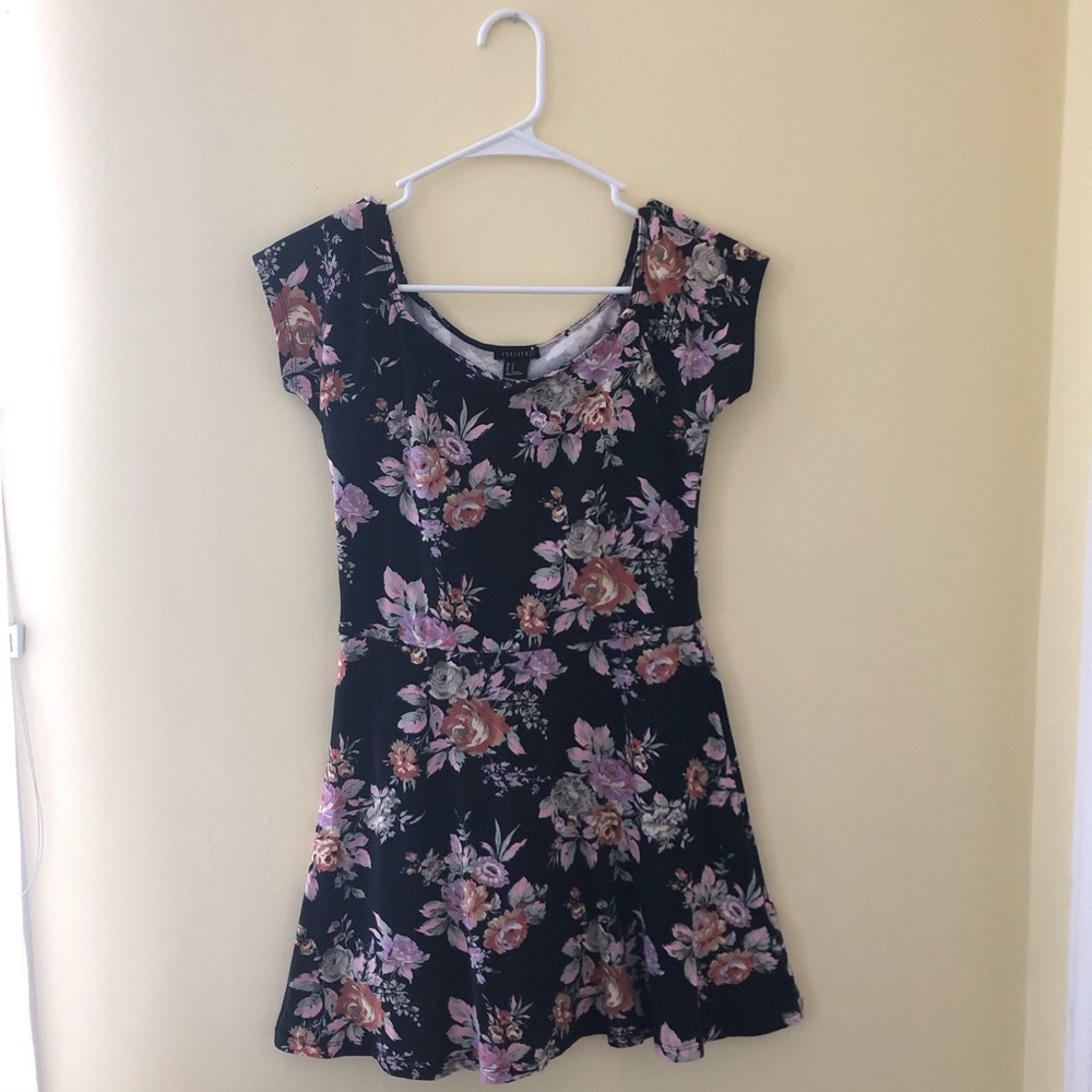 Forever 21 Black Floral Dress